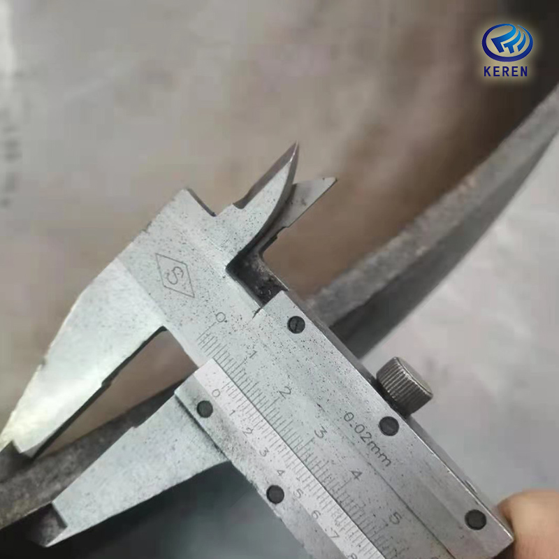 SHR1300A-B高混机从材料到成品交货(图1) 1300升高混机10mm卡尺壁厚测量